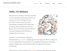 Tablet Screenshot of barbaratalbot.com